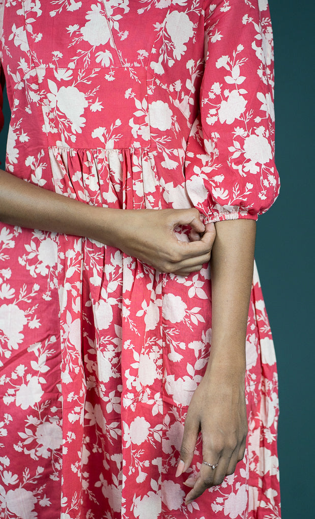 Floral Print Cotton Dress