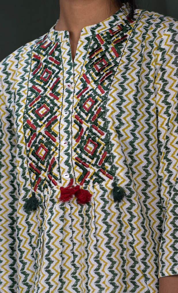 Ethnic Printed Cotton Kurta