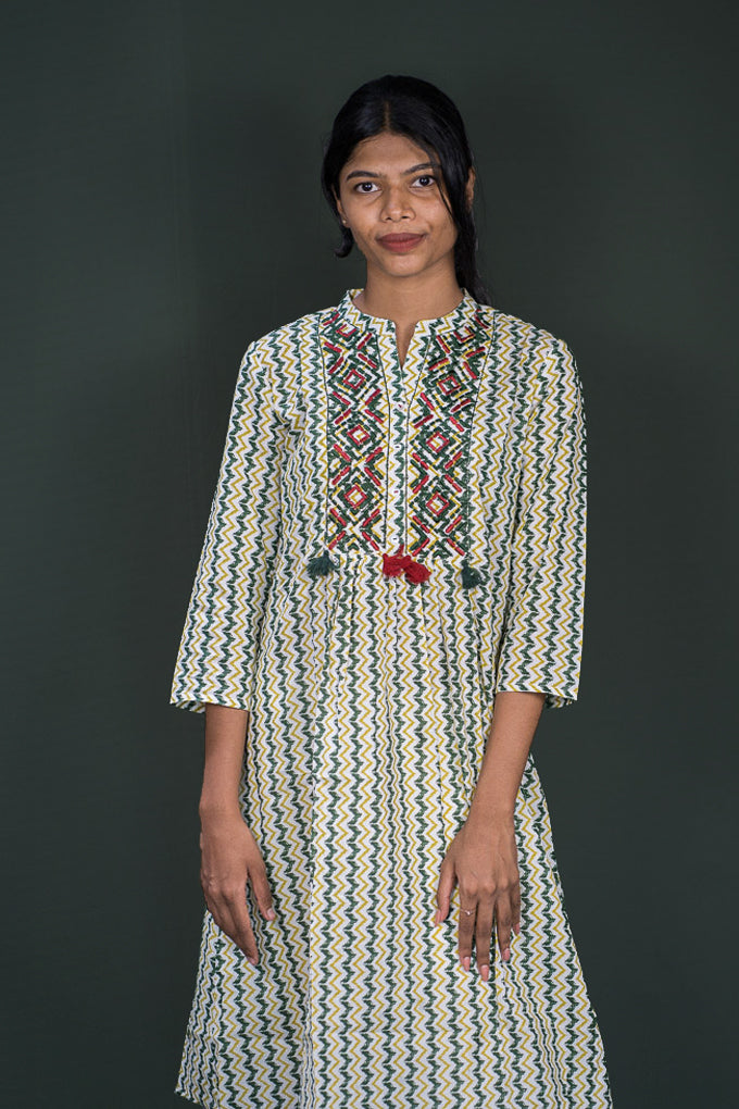 Ethnic Printed Cotton Kurta